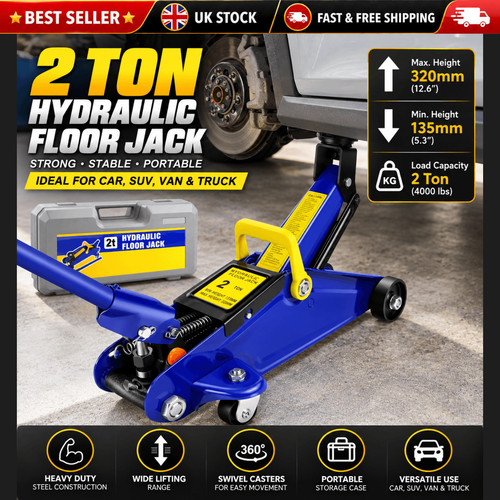 Steel floor jack ton - steel,