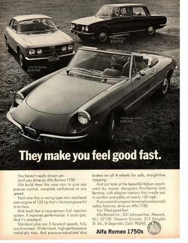 1970 alfa romeo 1750 - 1750, berlina
