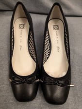 Anne Klein Black Leather