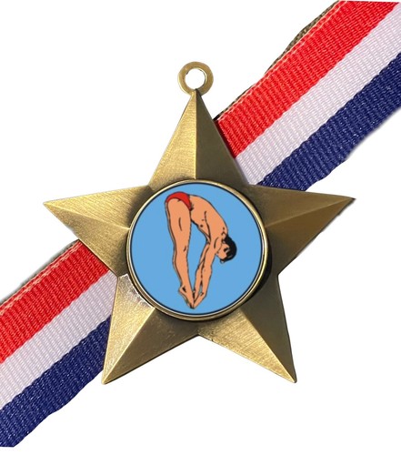 Male diving award - diving, personalised