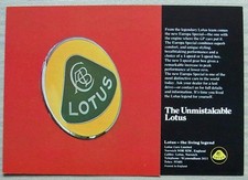 LOTUS EUROPA SPORTS CAR Sales Brochure Leaflet c1973