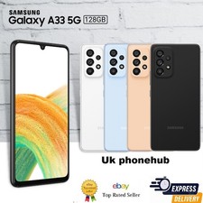 New Samsung Galaxy A33 5g 128GB Black Smart phone D/S Unlocked Uk Model
