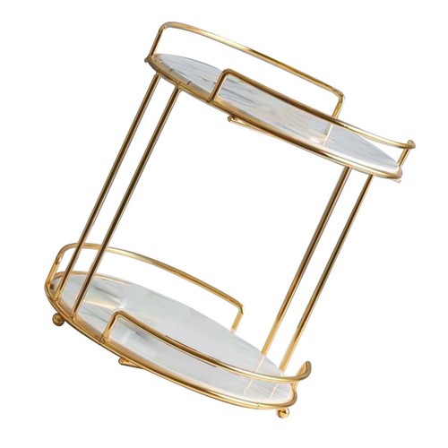 Golden jewelry display rack - golden,