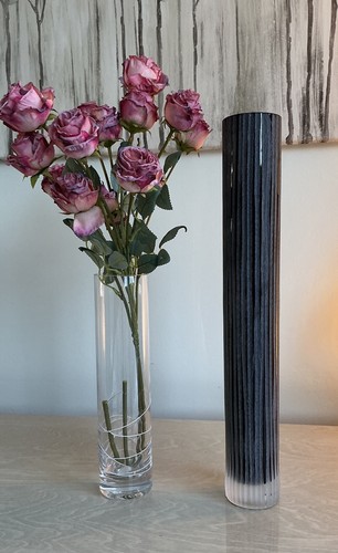 Leonardo glass vase black - vase,