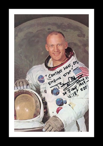 Buzz aldrin autographed signed - buzz,