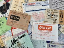 Collectors Ticket Stubs from Music Concerts *Choose from List 2*
