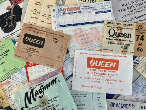 Collectors tickets stubs from - collectors,