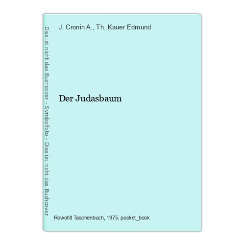The judas tree cronin - cronin, j