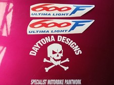 CBR 600F ULTIMA LIGHT CUSTOM RED & BLUE FAIRING PANEL GRAPHICS DECALS STICKERS