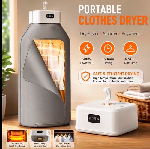 Portable clothes dryer 600w - clothes,