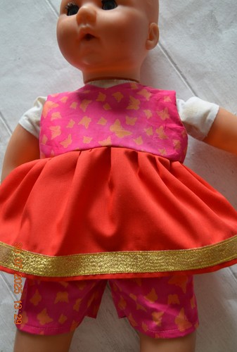 Dolls clothes top - , shorts