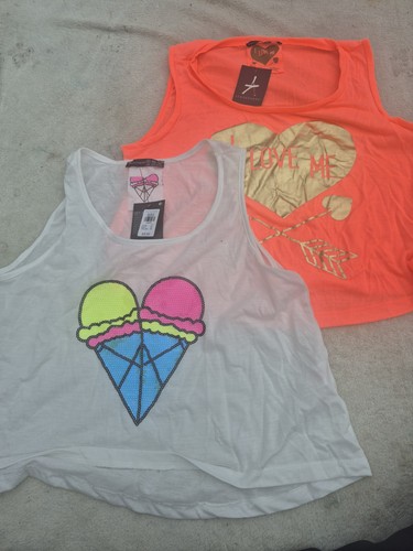 White and coral vest - and, rops