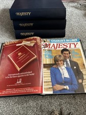Majesty Magazines 48 Issues In 4 Binders 1981,82,85 Princess Diana Royal Family