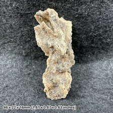 Crystal fulgurite (petrified