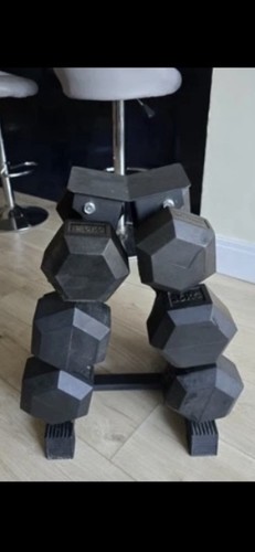 Heavy dumbell set with - dumbell, rack