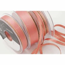 Berisfords GOLD edge ribbon wedding 3mm 7mm 15mm 25mm Gold White Bridal Cream