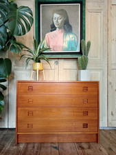 DANISH MID CENTURY CHEST OF DRAWERS IN RETRO TEAK
