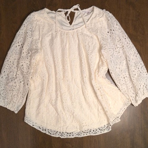 Lauren conrad cream eyelets - cream,