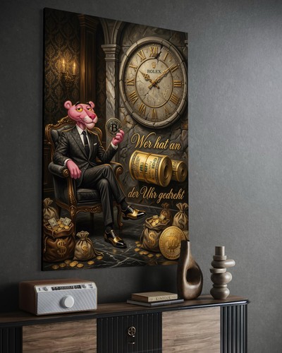 Pink panther canvas picture - pink,