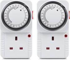 Plug In Timer 24 Hour White