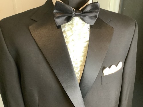 Mens black dinner tuxedo - black,
