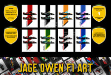 2023 F1 Team Livery Car Stickers Vinyl Ferrari McLaren Aston Martin