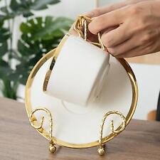 Tea Cup And Saucer Display Stand, Metal Cup And Saucer Holder for Kitchen Dishes