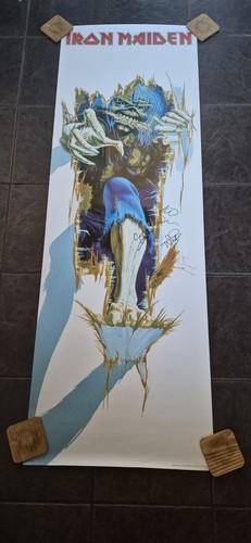 Iron maiden autographed - maiden, door