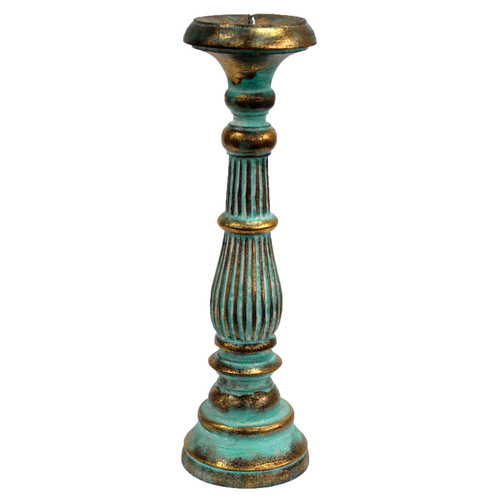 Handmade wooden candlesticks