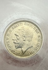 1936 Silver Threepence 3D King