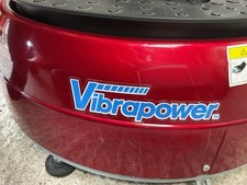 Vibrapower Disc 2 Red Vibrating Exercise Plate + Straps Remote Manual - HSM-08VS