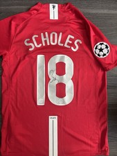Paul Scholes Hand Signed 2008