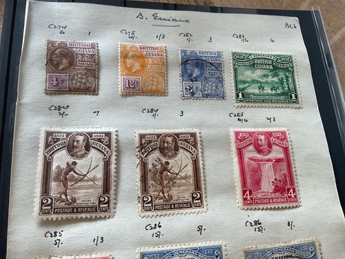 British guiana mounted mint - british,