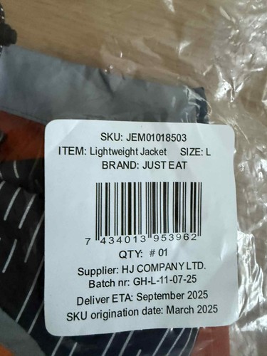 Just eat lightweight jacket - just,
