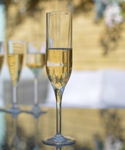 Pink prosecco flutes - prosecco,