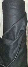 50cm Italian heavy Black  cashmere luxury fabric for jacket coats 150cm