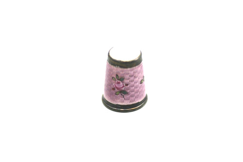 Guilloche enamel sterling - &e,