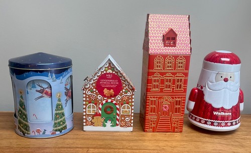 Biscuit tins bundle - m&s, house