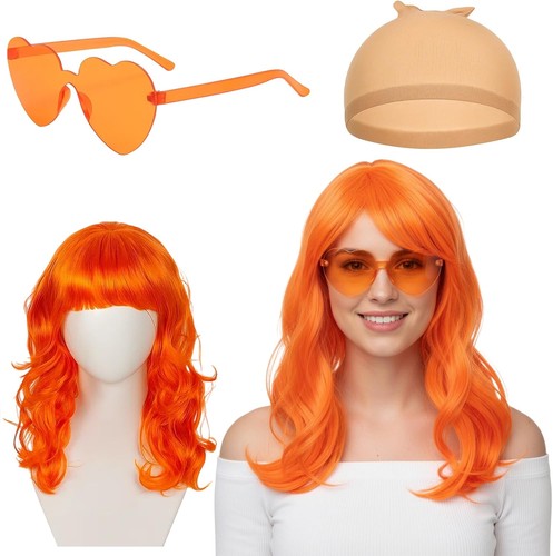Orange wig ginger - wig,, women