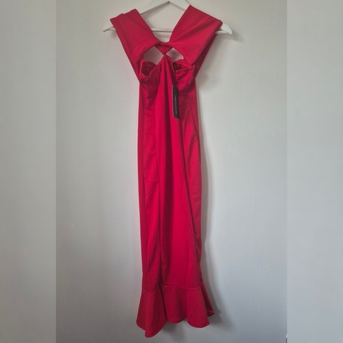 Plt midi dress halter neck - plt,