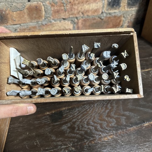 Bookbinding brass lettering - bookbinding,
