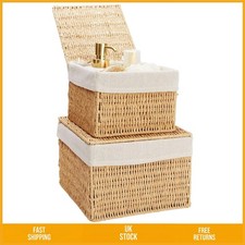 Elegant Woven Wicker Storage