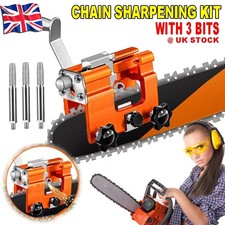 Universal Chainsaw Teeth Sharpener - Chain Grinder & Sharpening Jig Kit - UK