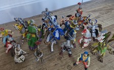 11 Knights, 8 Horses, 2 Pirates And 1 Dragon! Papo Schieich ELC Used Bundle.