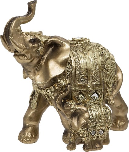 Large gold elephant - large,