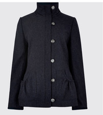 Dubarry Tweed Dark Grey Bracken jacket size 12