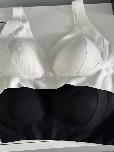 Belvia white black bra - &,