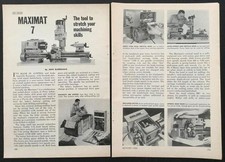 Maximat 7 1968 test report