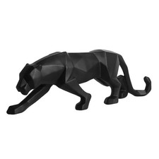 Large Size Panther Statue Animal Figurine Leopard Sculpture Fun Home Decoration