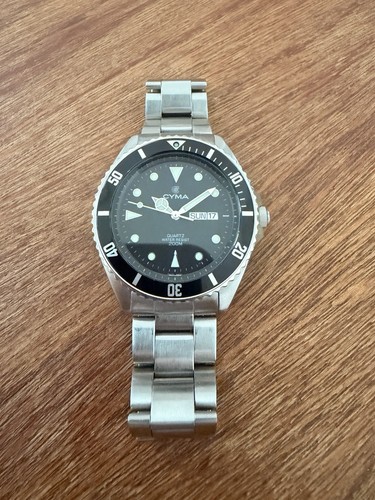 Vintage cyma 200m - quartz, diver